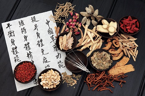 Chinese Writing and Herbs