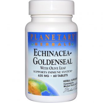 Echinacea-Goldenseal with Olive Leaf 635mg 60 Tablets