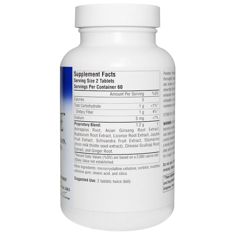 Liver Defense 600mg 120 Tablets Supplement Facts