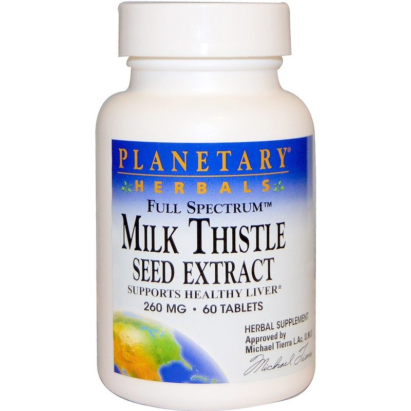 Milk Thistle Seed Extract Full Spectrum 260mg 60 Tablets
