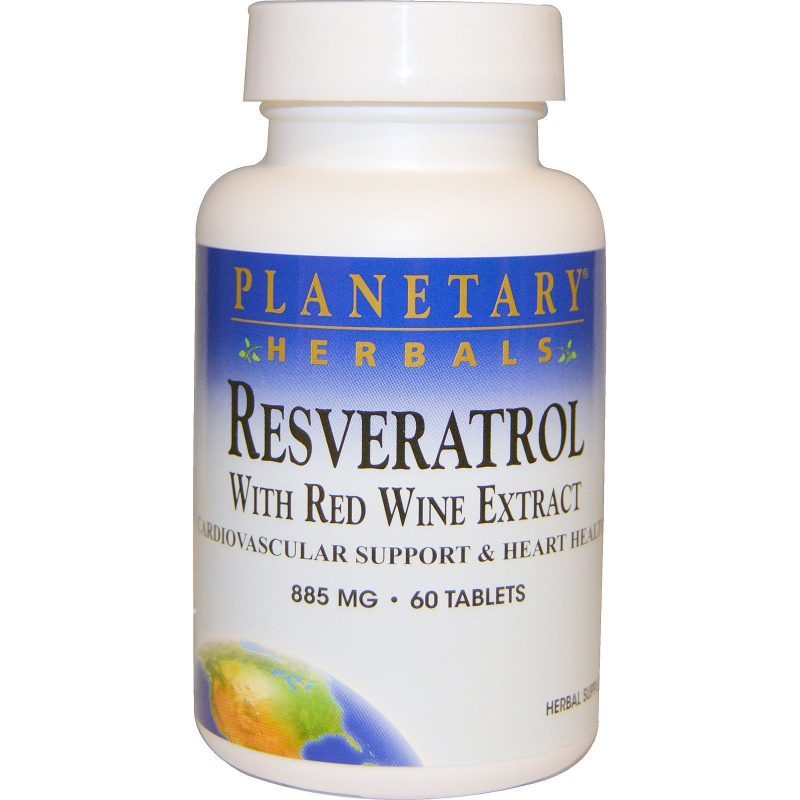 Resveratrol with Red Wine Extract 885mg 60 Tablets