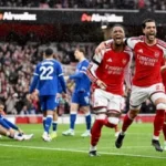 Arsenal Beat Everton to Move Level With Manchester City
