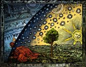 Flammarion woodcut, colorized
