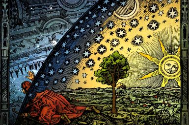 Flammarion woodcut, colorized
