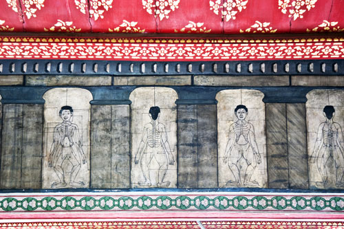 Temple Wat Acupuncture Carvings