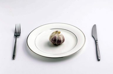 Garlic on a Plate