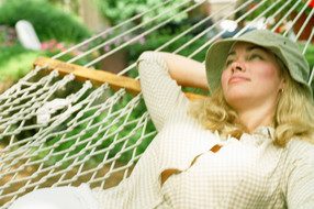 Relaxing on Hammock