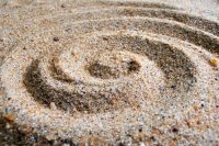 Sand art spiral